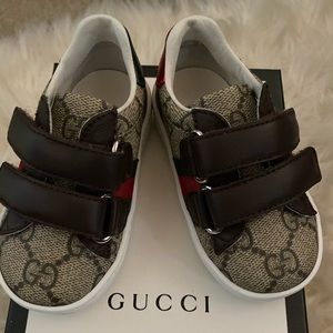 Authentic Gucci Toddler Girl Sneakers Size 20/ Us4